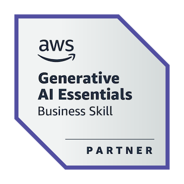 AWS Generative AI Essentials Business Skill Partner Badge